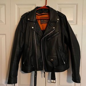 First Classics Leather biker jacket womens size xl